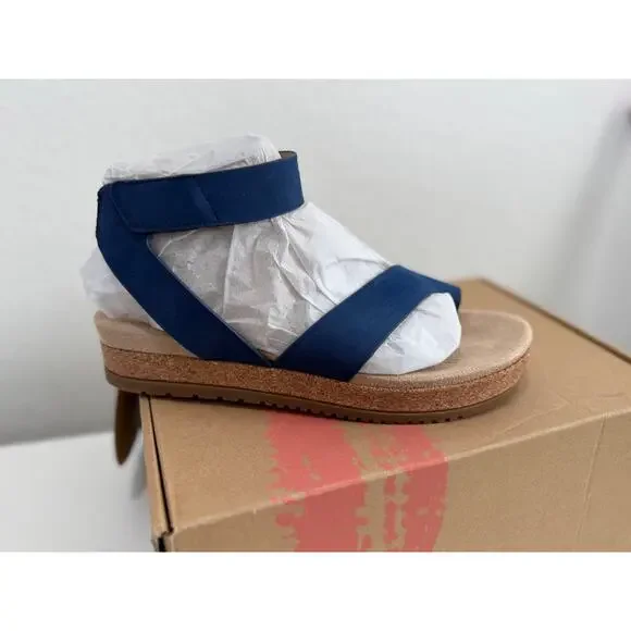 NIB Women's SOUL Naturalizer Women's Divina Sandal Blue Strap Summer  6.5 - Picture 6 of 11